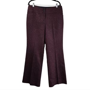THE LIMITED Cassidy Fit Dress‎ Slacks Wool Blend Burgundy Womens Size 12R
